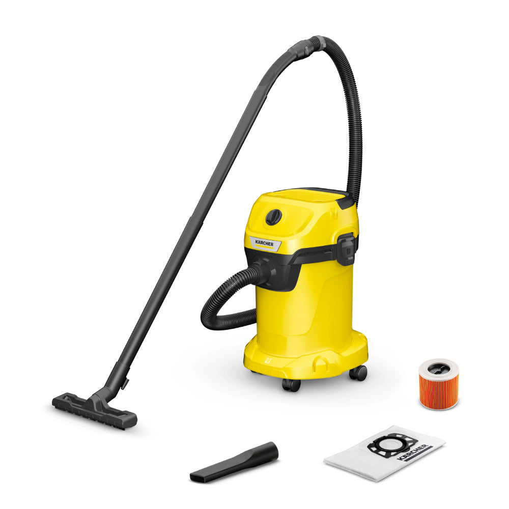 Aspirapolvere per solidi e liquidi KARCHER WD 3 V-19/4/20 - Potenza e versatilità per ogni esigenza