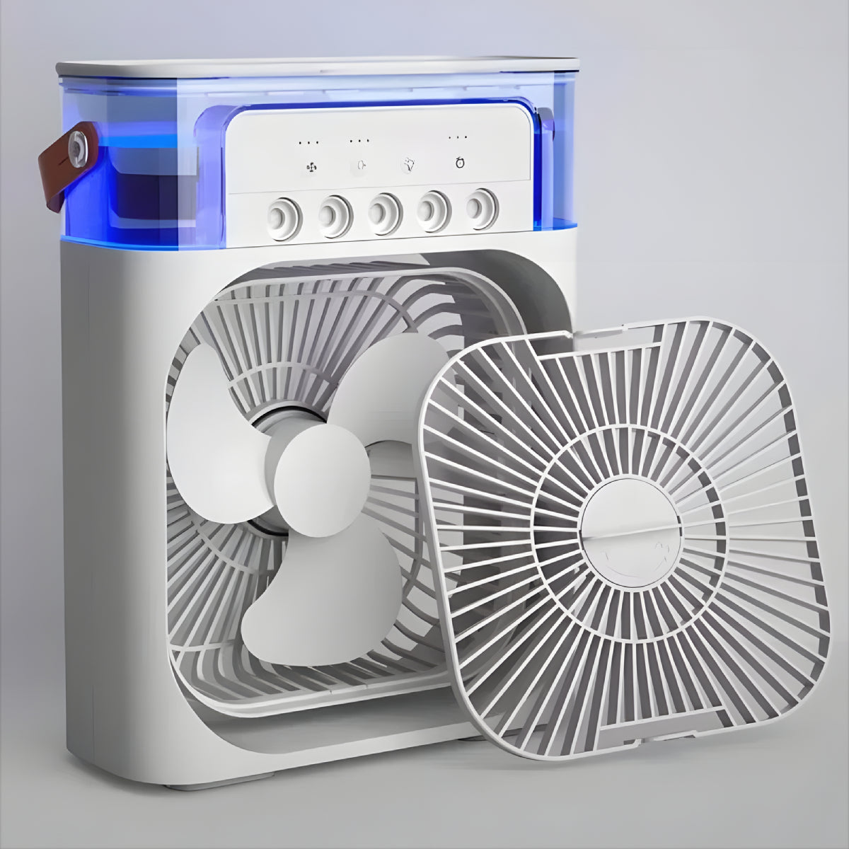 USB Desk Fan with Light and Humidifier